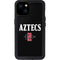 San Diego State University Aztecs Black iPhone 15 Plus Waterproof Case